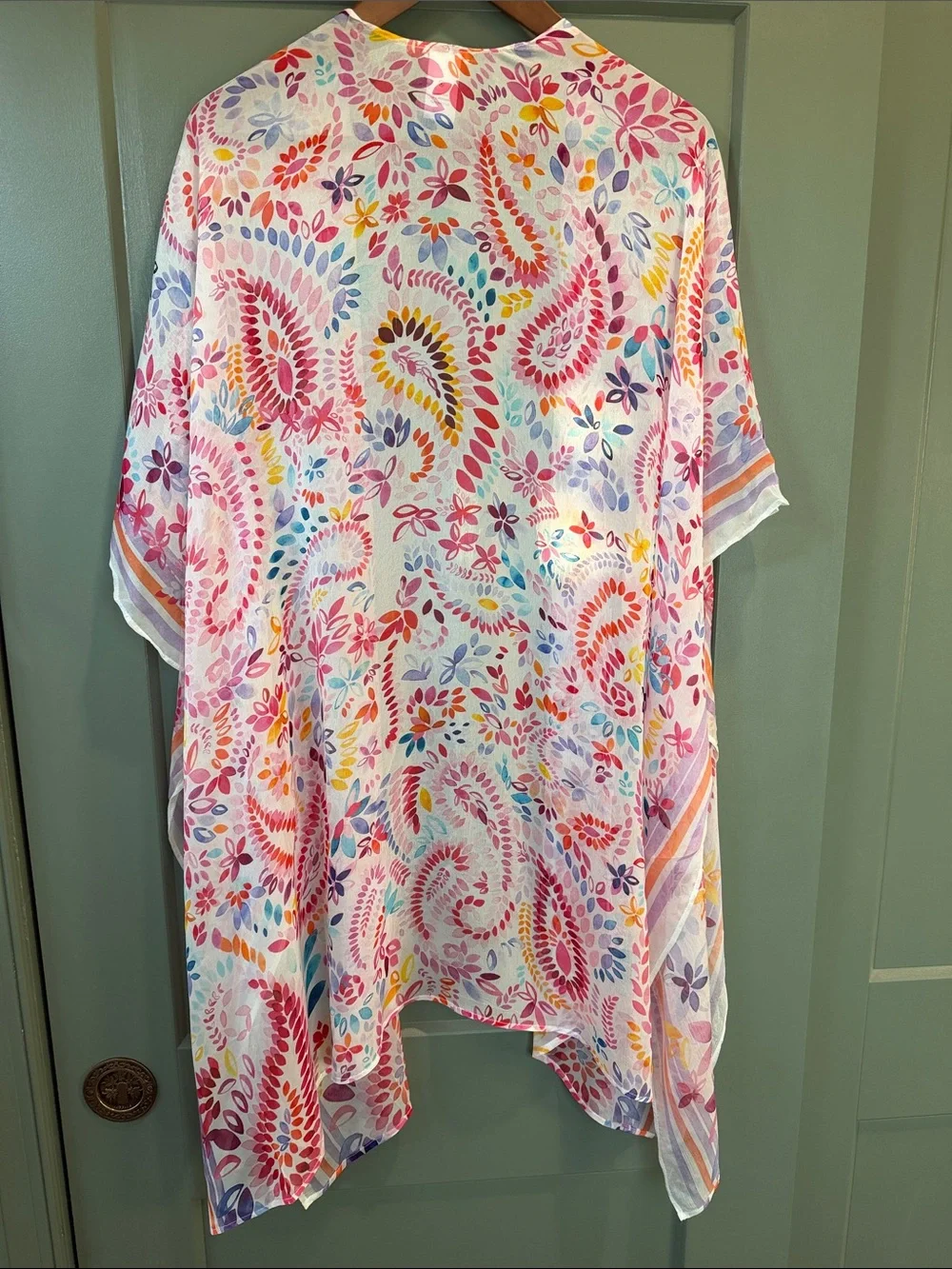 Coldwater Creek Floral Paisley Topper NWT